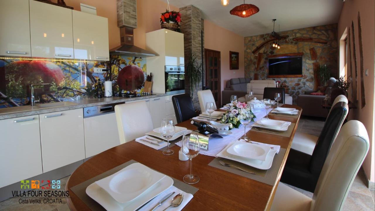 Villa Four Seasons, Heated Pool And 3 En-Suite Bathrooms Velika Cista  Exterior photo