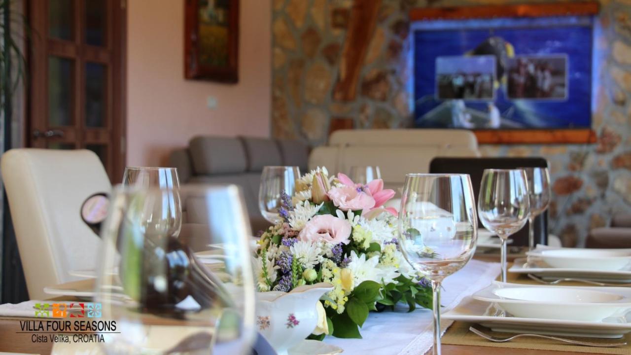 Villa Four Seasons, Heated Pool And 3 En-Suite Bathrooms Velika Cista  Exterior photo