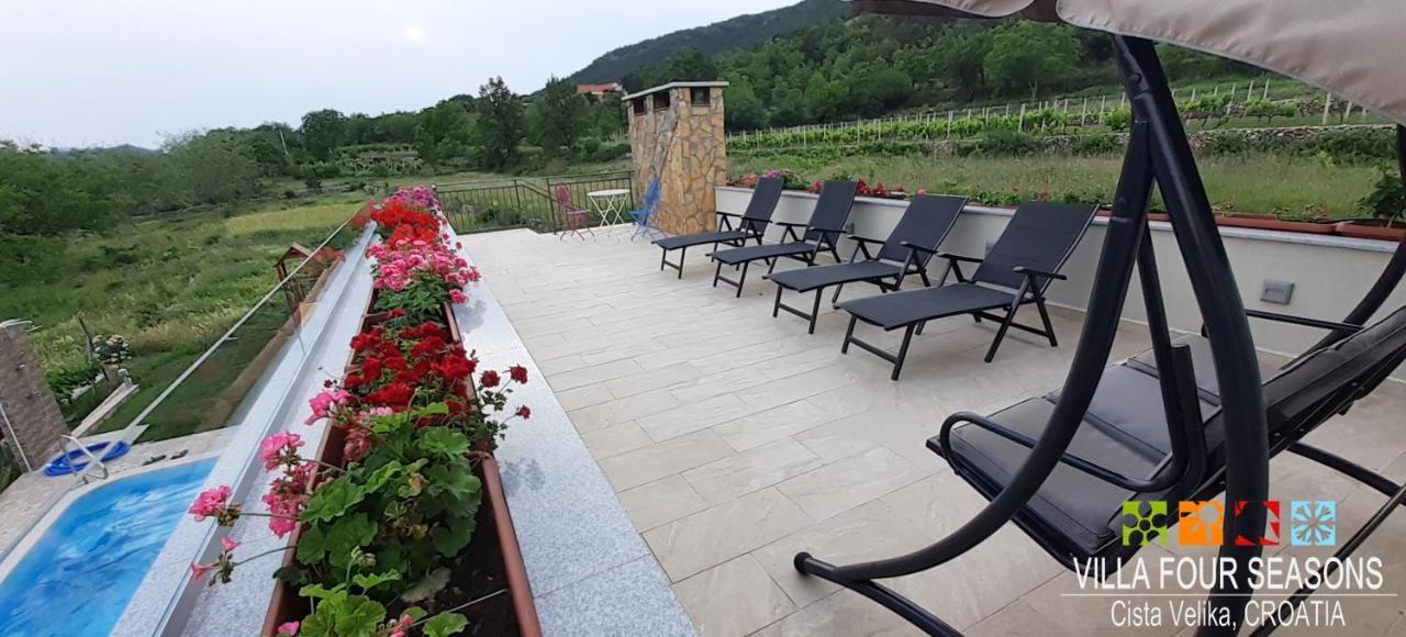 Villa Four Seasons, Heated Pool And 3 En-Suite Bathrooms Velika Cista  Exterior photo
