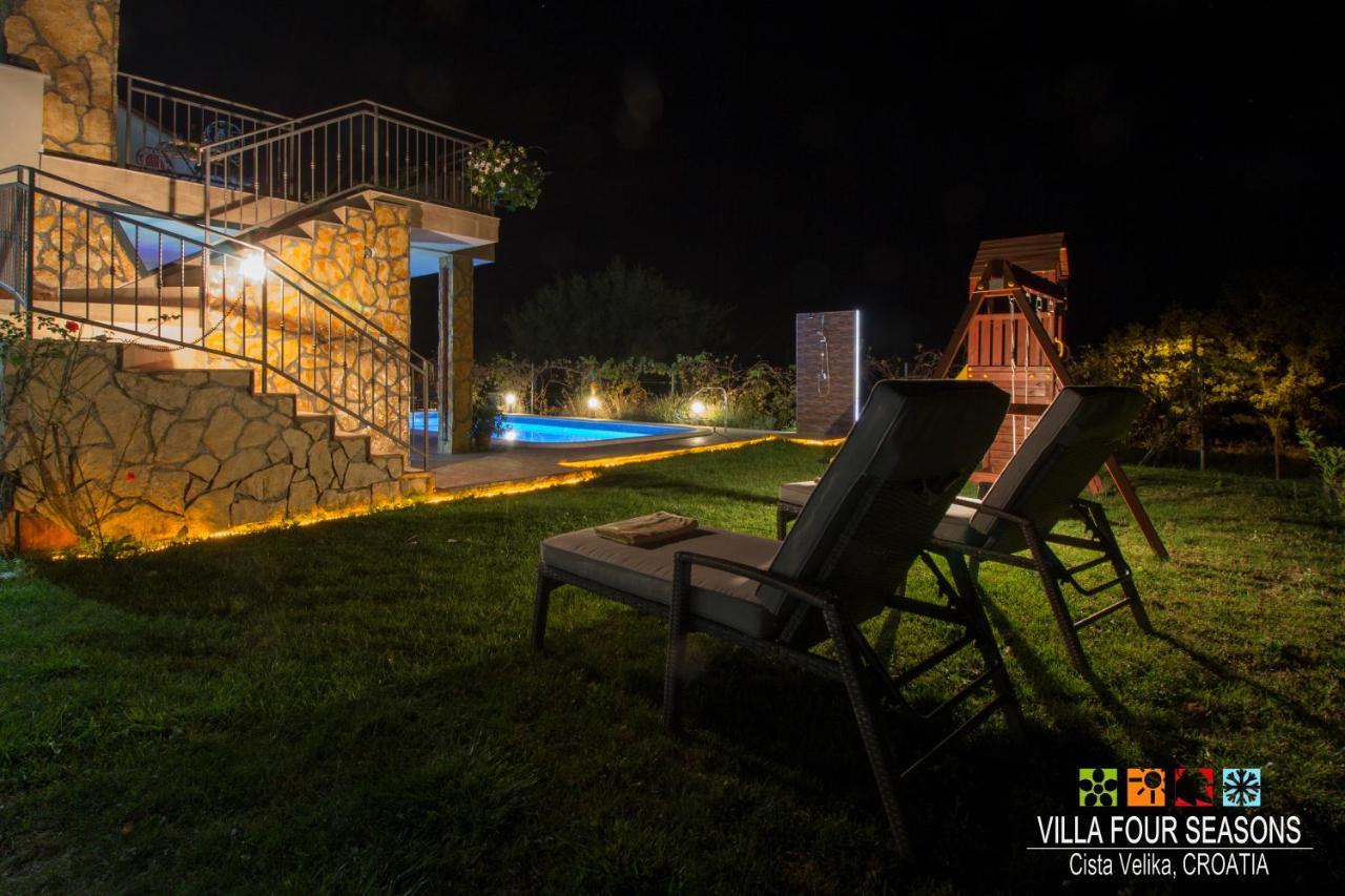 Villa Four Seasons, Heated Pool And 3 En-Suite Bathrooms Velika Cista  Exterior photo