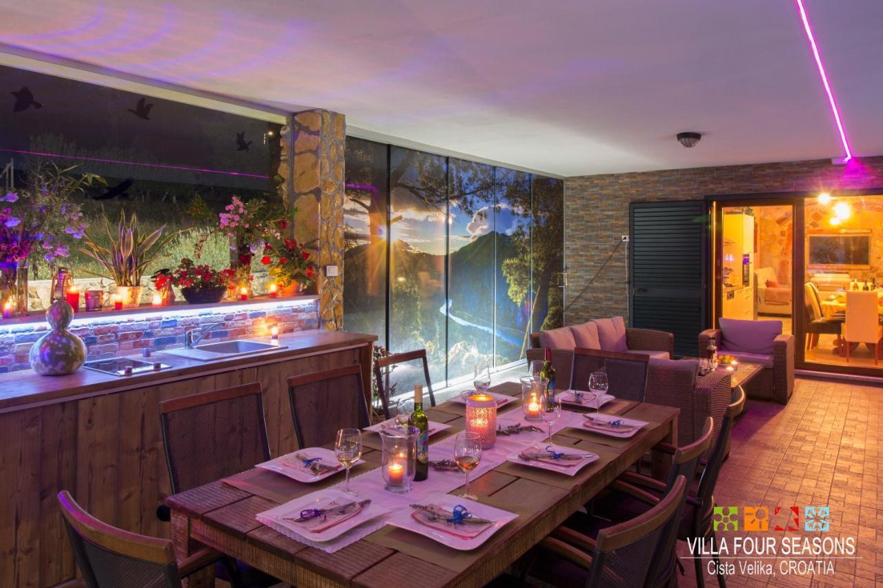 Villa Four Seasons, Heated Pool And 3 En-Suite Bathrooms Velika Cista  Exterior photo
